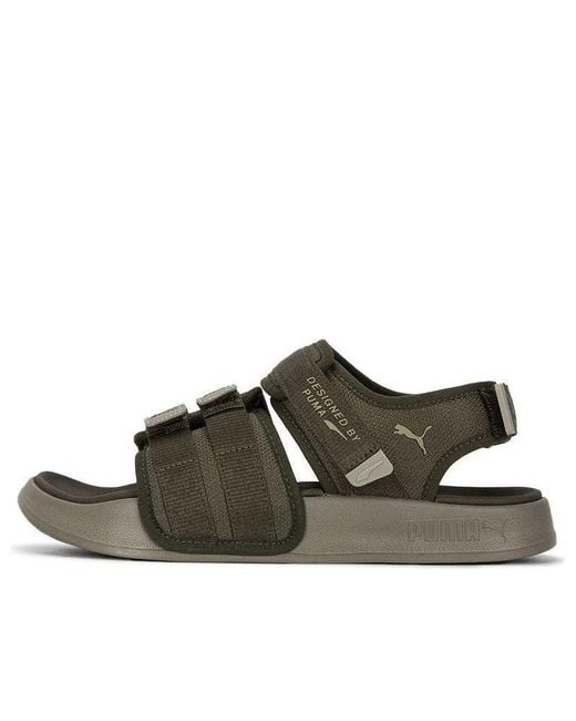 PUMA Green Leadcat City Sandal Moss' for men