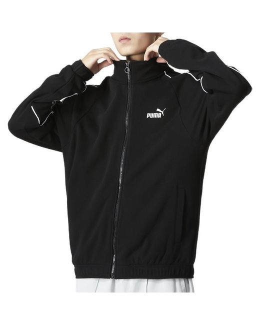 PUMA Black Train Full Zip Jacket for men
