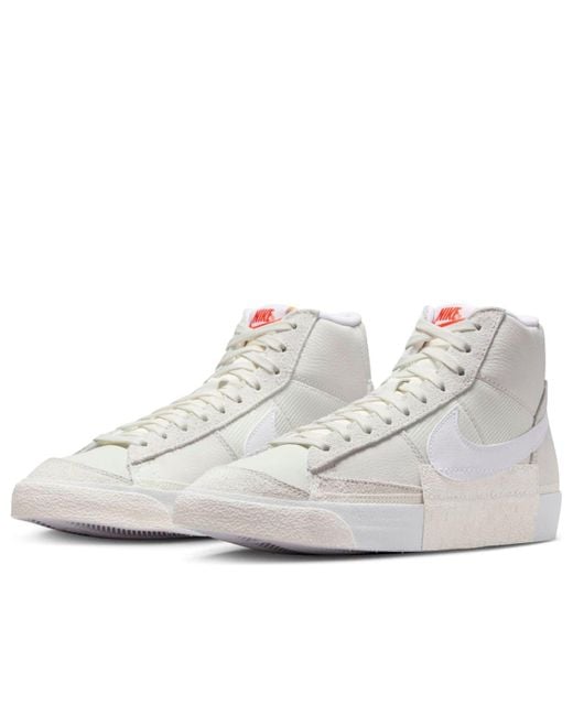Nike White Blazer Mid Pro 'Remastered Light Bone' for men