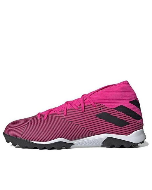 Adidas Purple Nemeziz 19.3 Turf 'Shock' for men