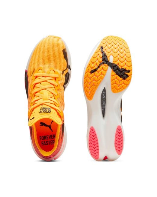 PUMA Orange Deviate Nitro Elite 3 'Sun Stream' for men