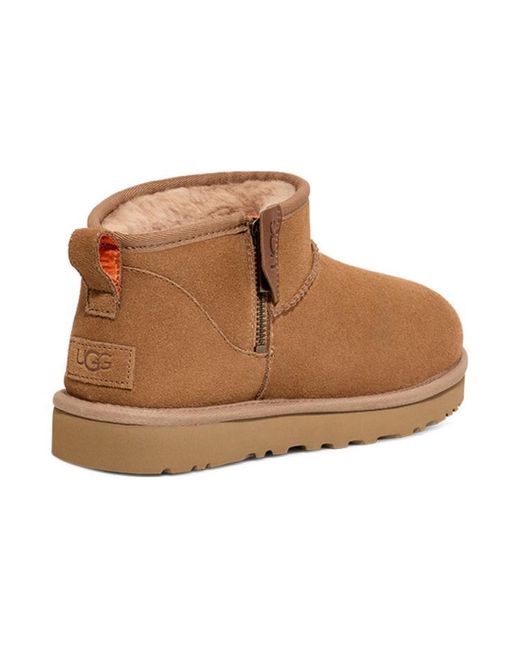 Ugg Brown Classic Ultra Mini Zip Boot 'Chestnut Soda' for men