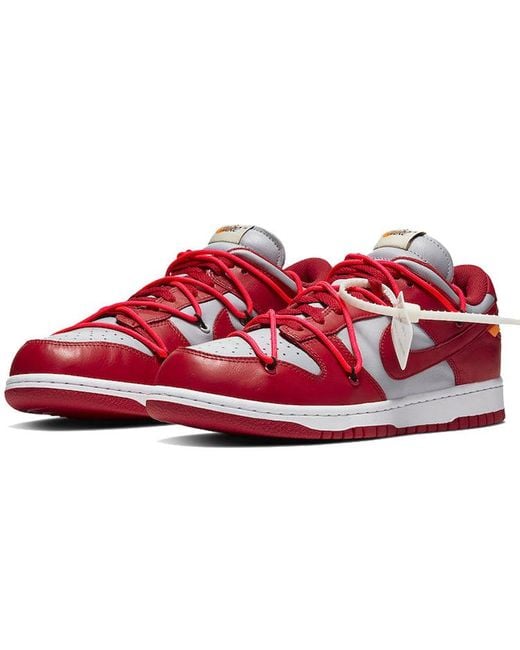 Nike Red X Off- Dunk Low 'University' for men