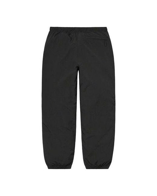 Supreme Black Reflective Zip Track Pants for men