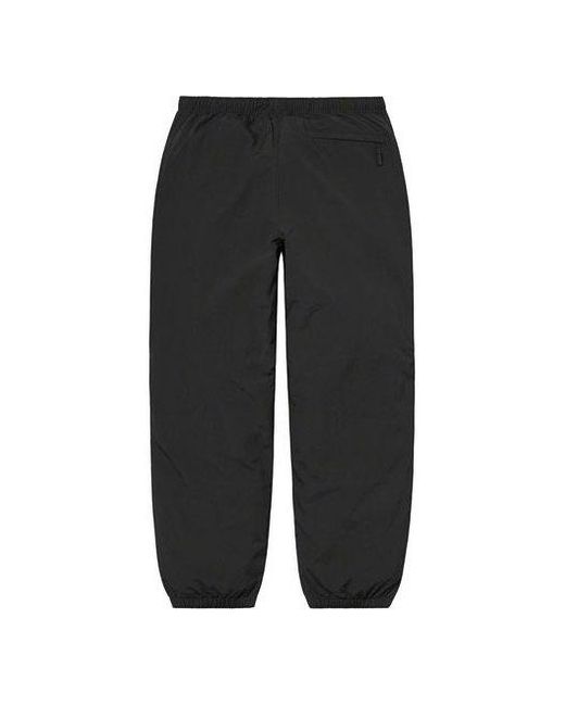Supreme Black Reflective Zip Track Pants for men