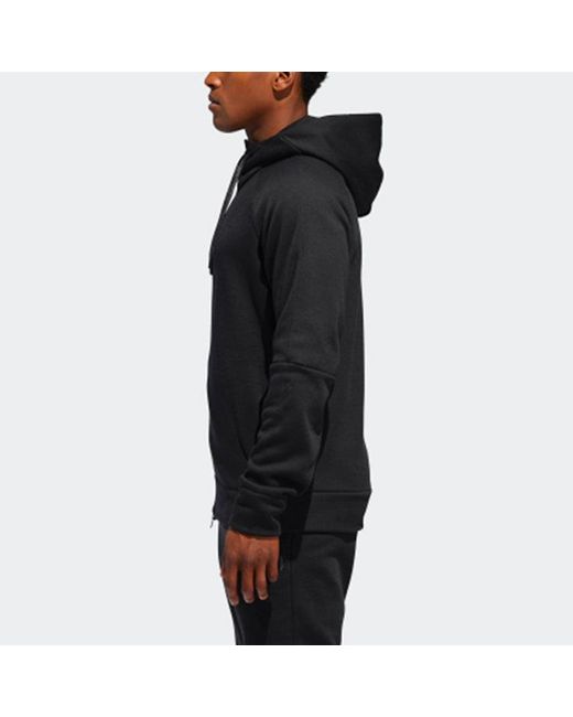 Adidas Black Hrdn Cml Shter Basketball Sports Hooded Jacket for men