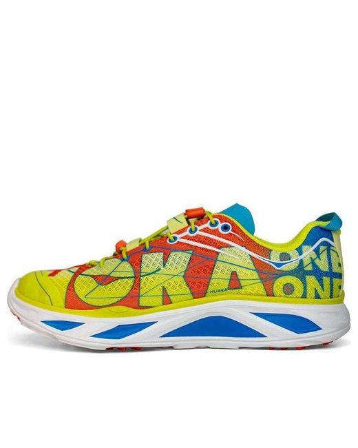 Hoka One One Blue Huaka Origins 'Evening Primrose Flame' for men