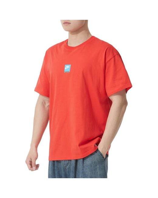 Nike Red Nsw M90 Sole Food T-Shirt for men