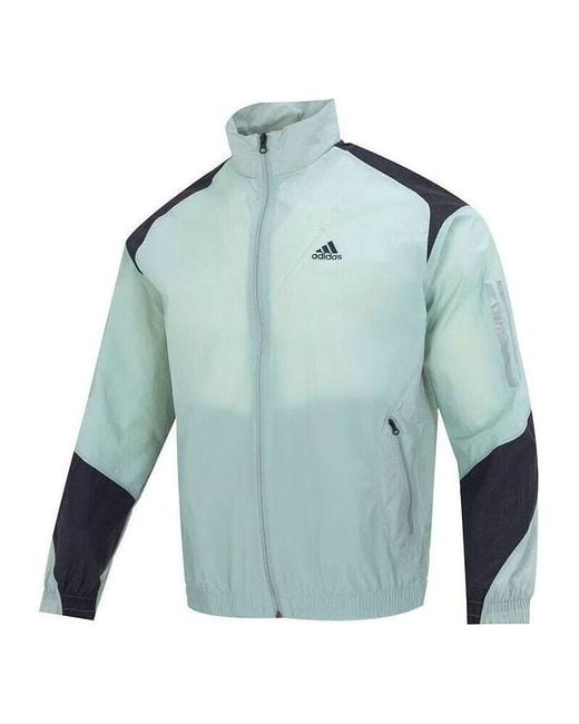 Adidas Blue St Gf Mh Woven Jackets for men