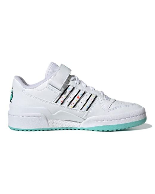 Adidas White Originals Forum Low J X Kevin Lyon for men