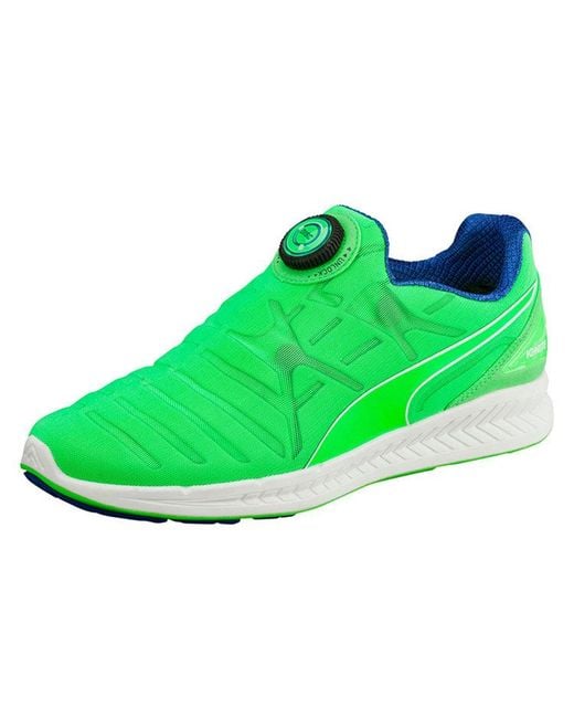 PUMA Green Ignite Disc Sneakers 'Neon' for men