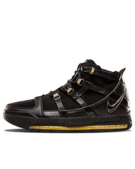 Nike Black Zoom Lebron 3 Qs " / Metallic" Shoes for men
