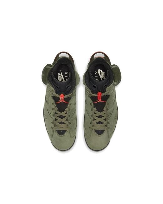 Nike Green X Travis Scott Air 6 Retro "Cactus Jack" Sneakers for men