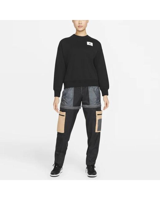 Nike Blue (Wmns) Logo Knit Round Neck Sports Hoodie