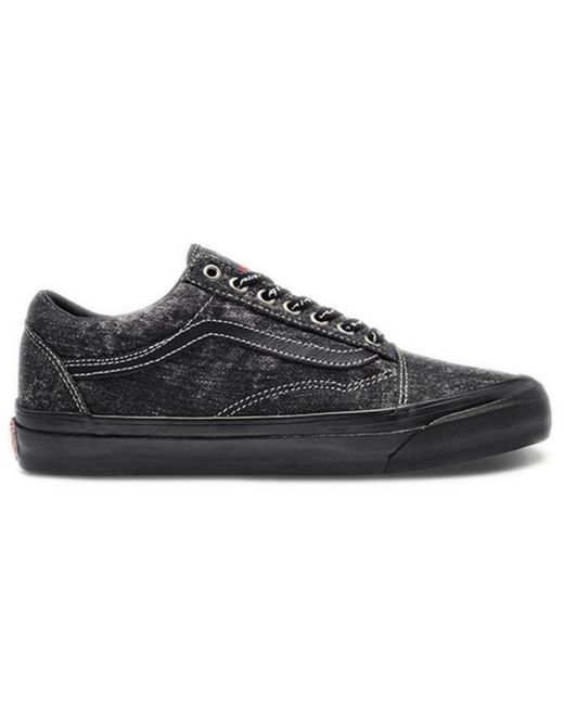 Vans Black Raised By Wolves X Og Old Skool Lx 'Acid Wash Denim' for men