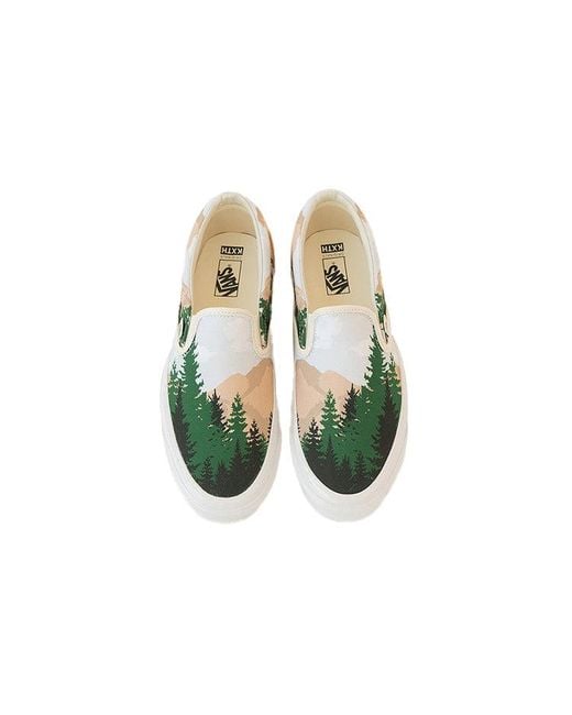 Vans Green Kith X Vault Og Classic Slip-On Lx 'Treescape' for men