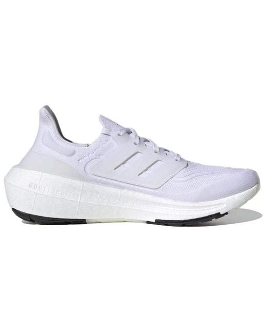 Adidas White Ultra Boost Light 'Triple' for men