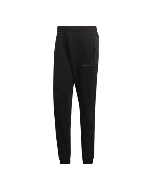 Adidas Black Originals R.Y.V. Elastic Waistband Drawstring Solid Color Cotton Casual Sports Pants/Trousers/Joggers for men