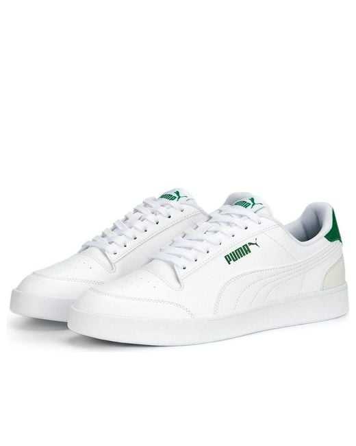 PUMA White Shuffle Trainers for men