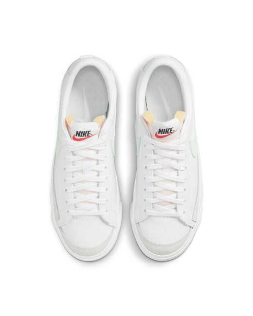Nike White Blazer Low