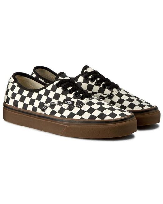 Vans Black Authentic 'Checkerboard for men
