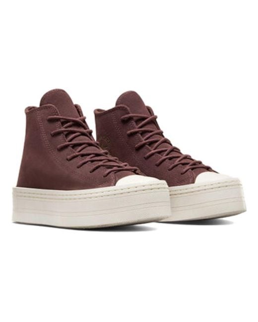 Converse Brown (Wmns) Chuck Taylor All Star Modern Lift Suede High Top