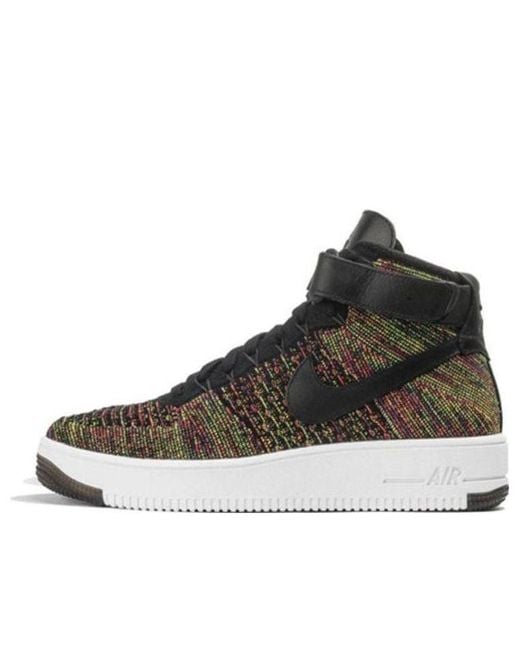 Nike Black Air Force 1 Ultra Flyknit Mid for men