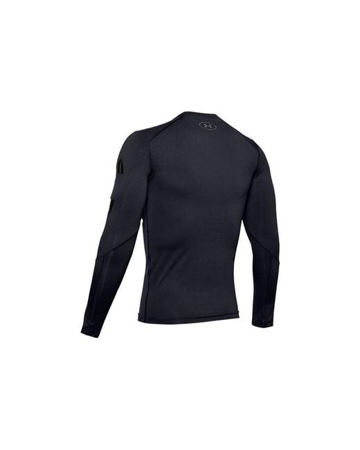 Under Armour Blue Ua Heatgear Armour Long Sleeves Sports Long Sleeves for men