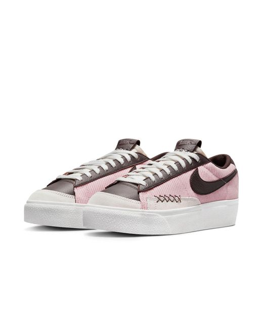 Nike Pink (Wmns) Blazer Low Platform Sneakers
