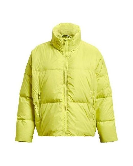 Under Armour Yellow Coldgear Infrared Fleece Down Jacket