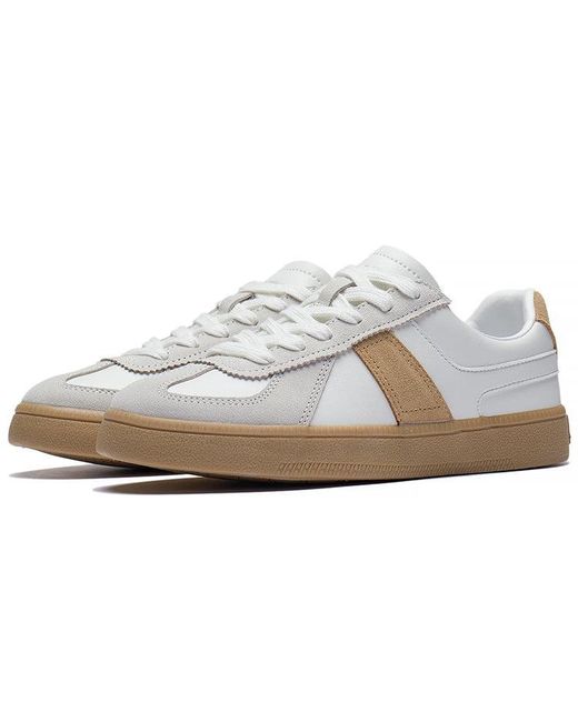 Li-ning White Skateboarding Low Khaki' for men