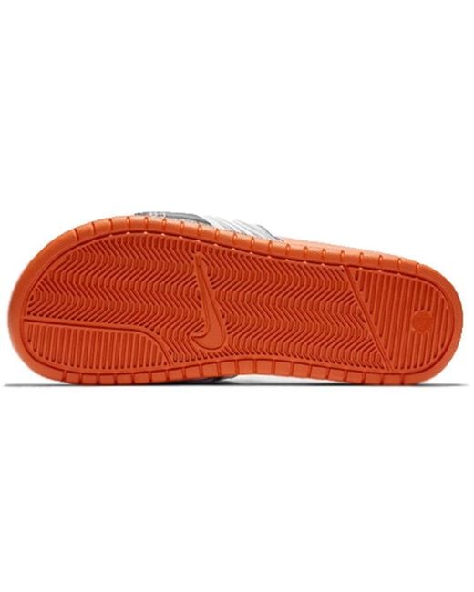 Nike Red Benassi Jdi Print 'Team' for men