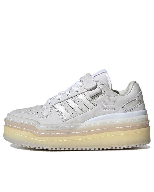 Adidas White Triple Platforum Low