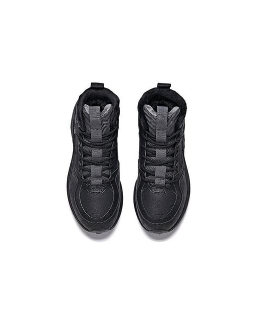 Anta Black Lifestyle Sport High-Top Sneakers for men