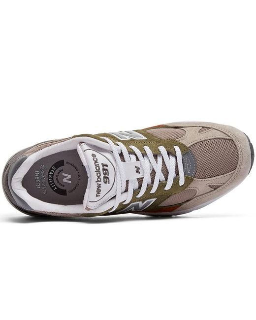 New Balance Brown 991 Nu Block Tan for men