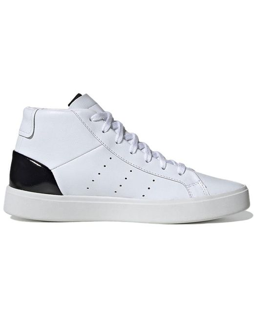 Kostbaar beddengoed Passief adidas Originals Sleek Mid Sneakers/shoes in White | Lyst