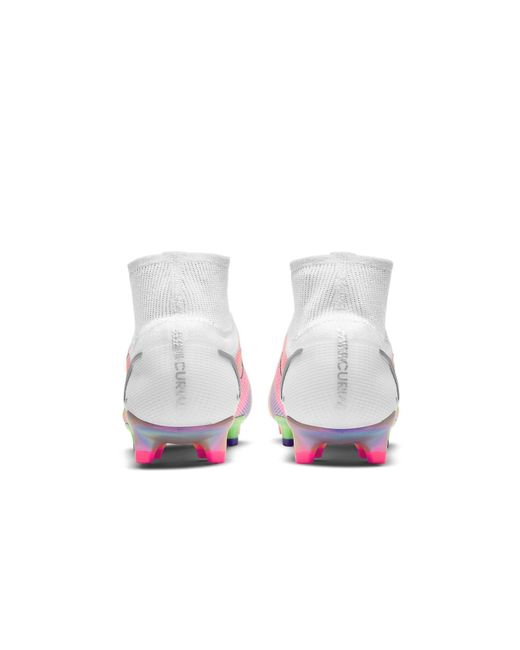 Nike White Mercurial Superfly 8 Elite Fg Dark Raisin' for men