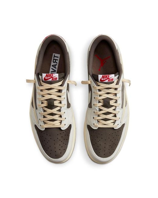 Nike Brown 1 Low Og X Travis Scott 'Reverse Mocha' for men