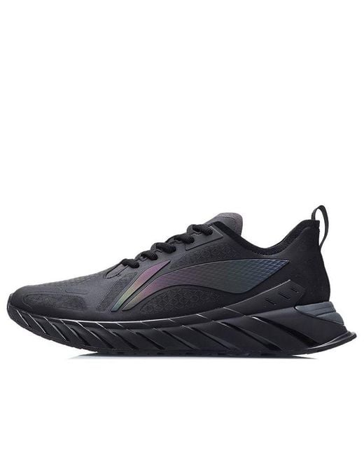 Li-ning Blue Running Shoes Reflective' for men