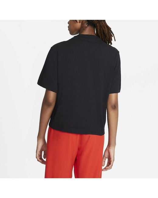 Nike Black (Wmns) Dri-Fit Boxy Logo Sports
