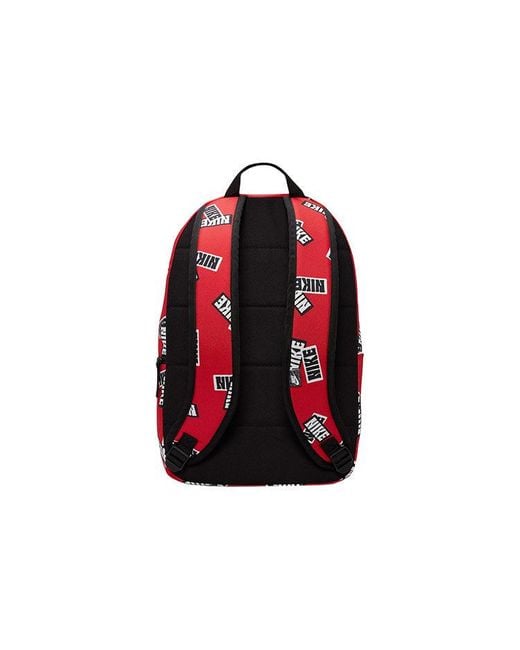 Nike Red Heritage All Over Print Backpack for men
