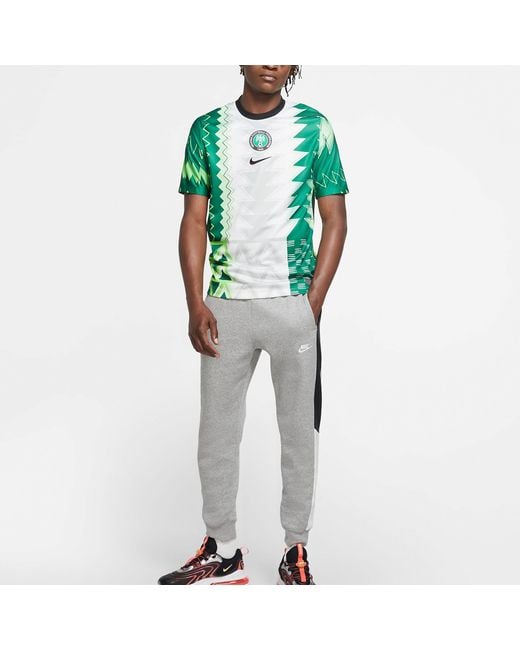 Nike Green Nigeria 20/21 Fan Edition Home Jersey for men