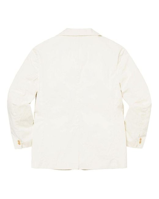 Supreme White X Mm6 Maison Margiela Washed Cotton Suit for men