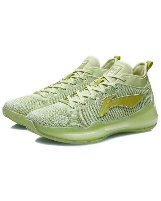 Li-ning Green Yushuai Xiii Premium Low Basketball Shoes for men