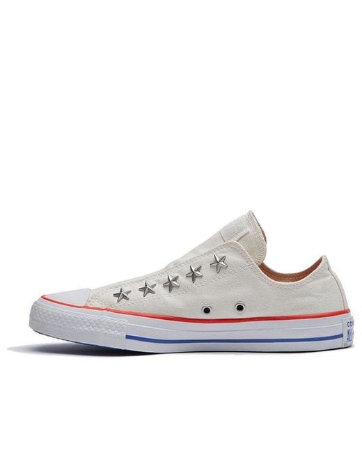 Converse White (Wmns) Chuck Taylor All Star Teen Slip 'Stars Studded'