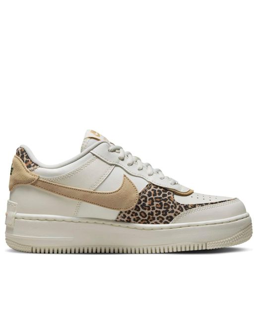 Nike Natural Air Force 1 Shadow 'leopard'