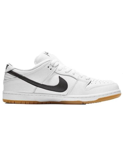 Nike White Dunk Low Pro Iso Sb Label' for men