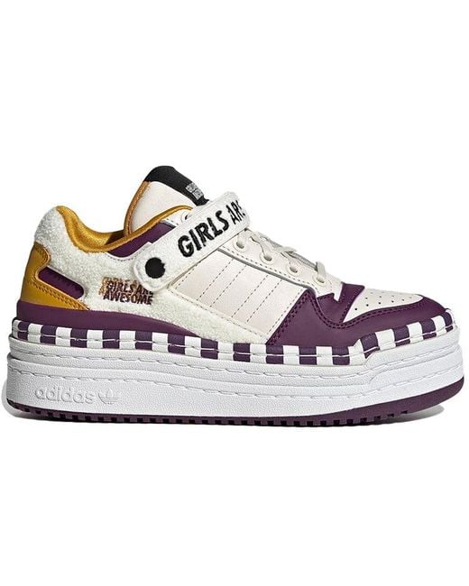 Adidas White (Wmns) Girls Are Awesome X Triple Platforum Low Beauty'