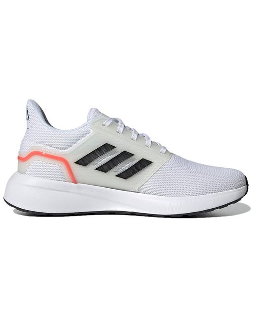 Adidas White Eq19 Run Shoes Solar' for men