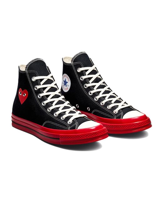 Converse Red Comme Des Garcons Play X Chuck 70 High for men
